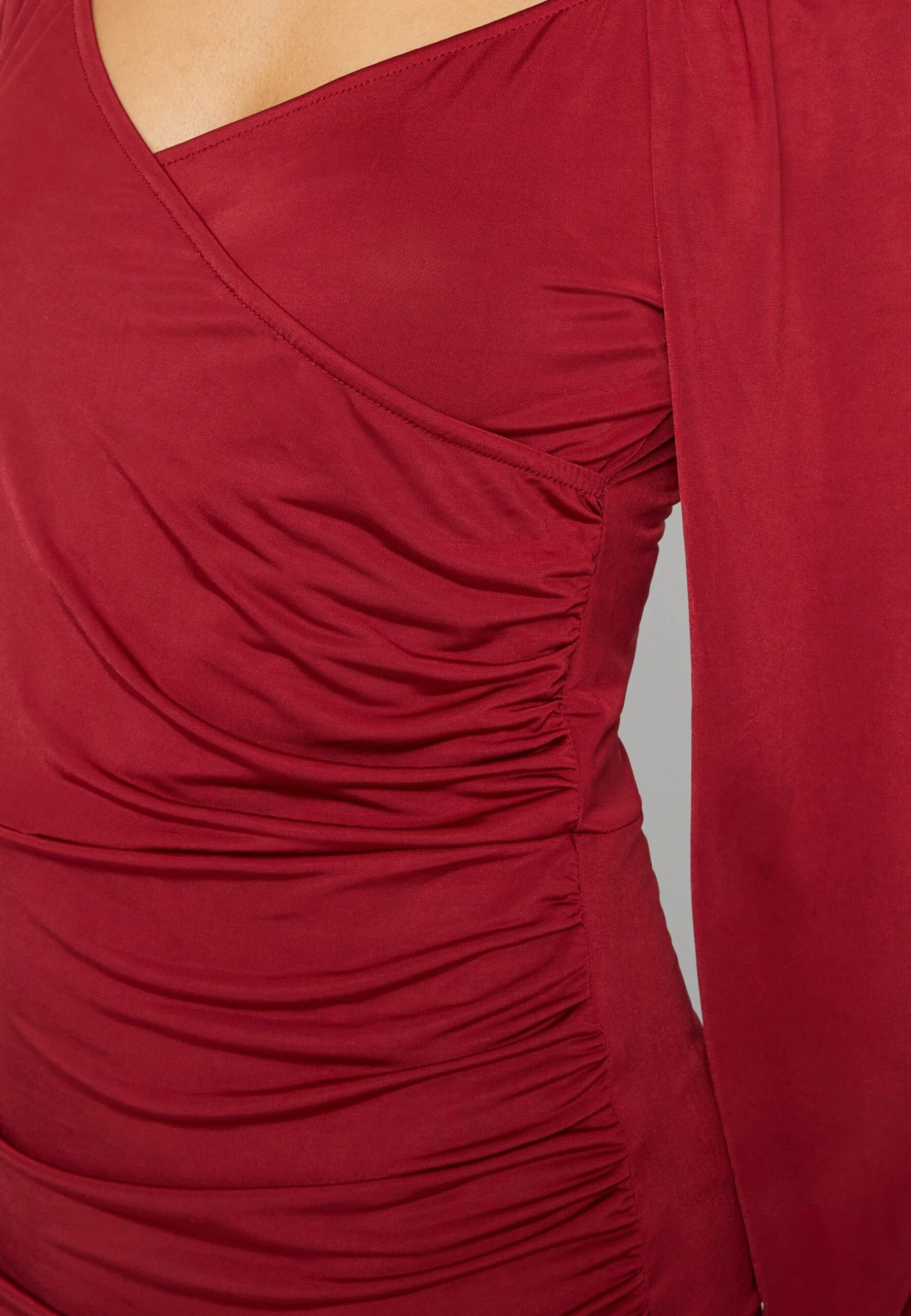 Wal G Trinity Mini - Jersey Dress - Burgundy - Image 6