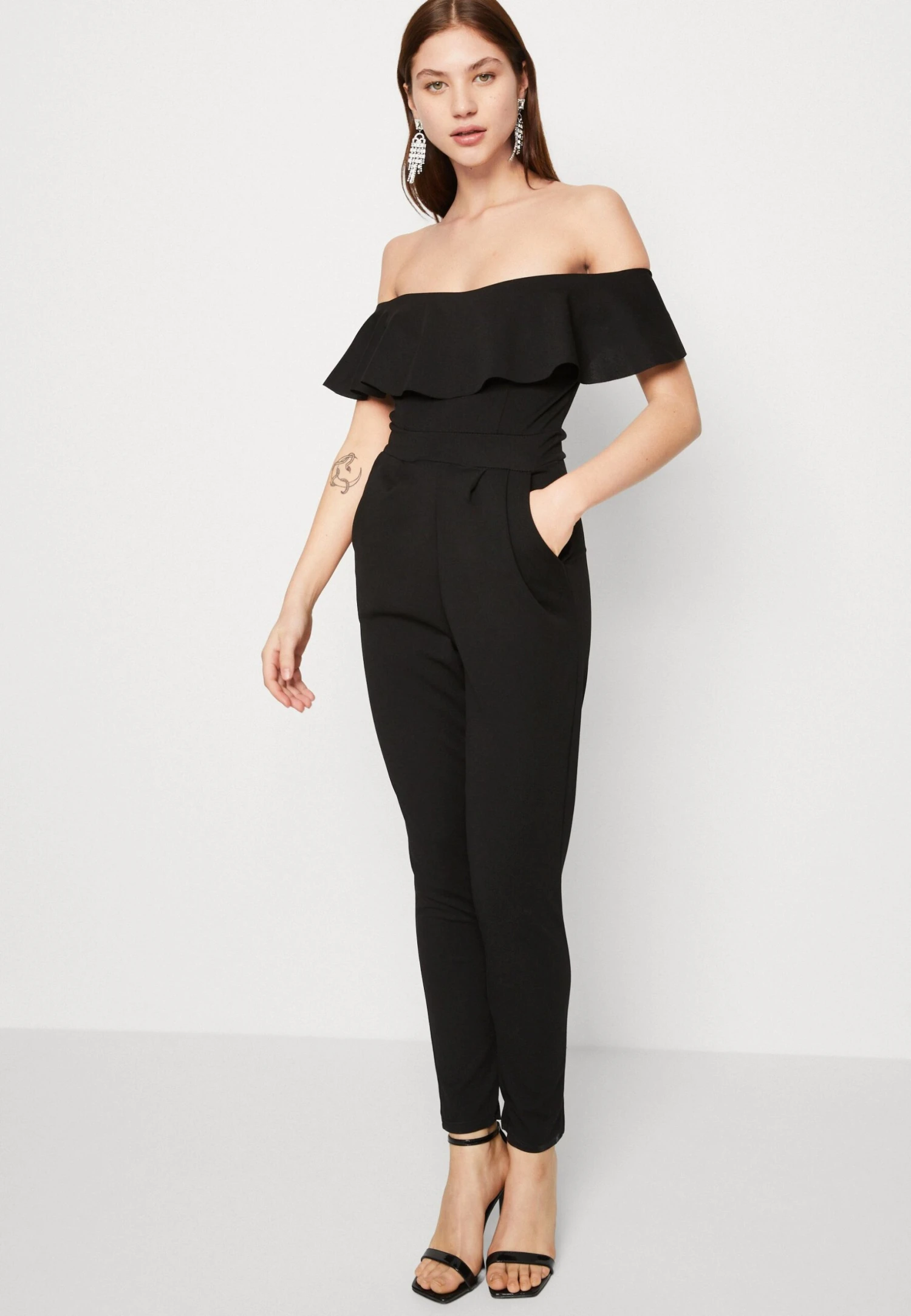 Wal G Christina Ruffle - Jumpsuit - Black - Image 4
