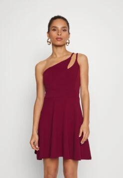 Relly Strap Skater - Cocktail Dress / Party Dress - Wine