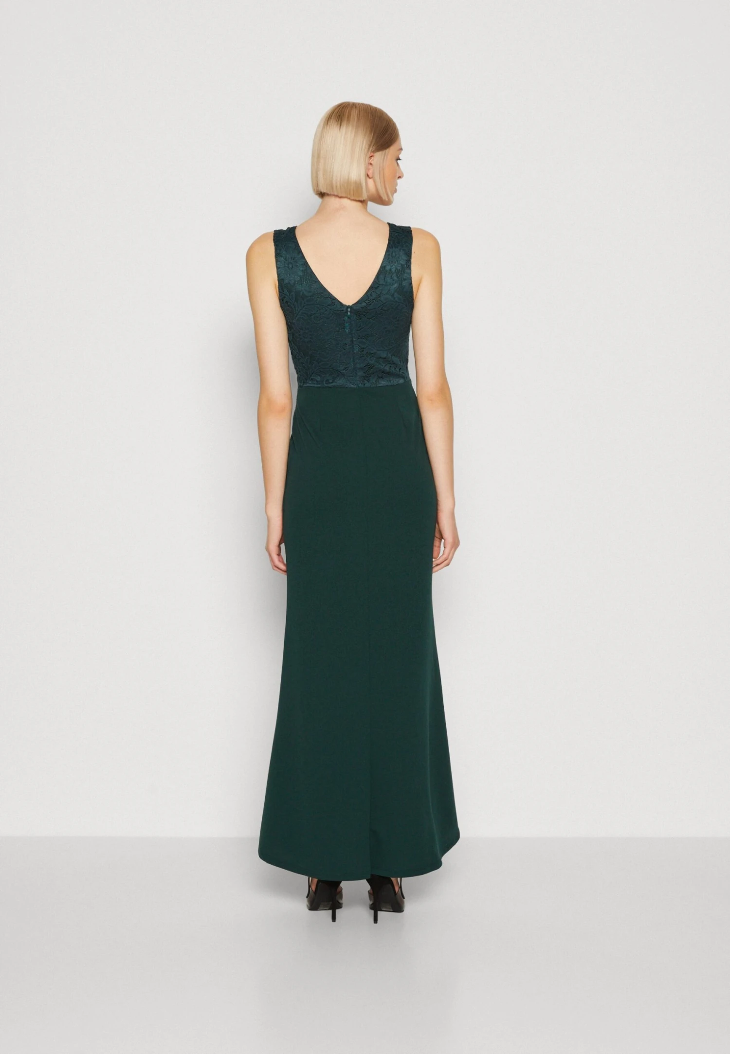 Wal G Bonnie Dress - Jersey Dress - Forest Green - Image 3