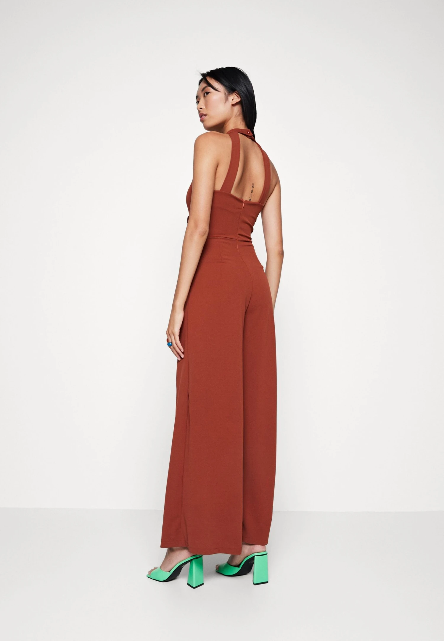 Wal G Penelope Frill - Jumpsuit - Burnt Orange - Image 3