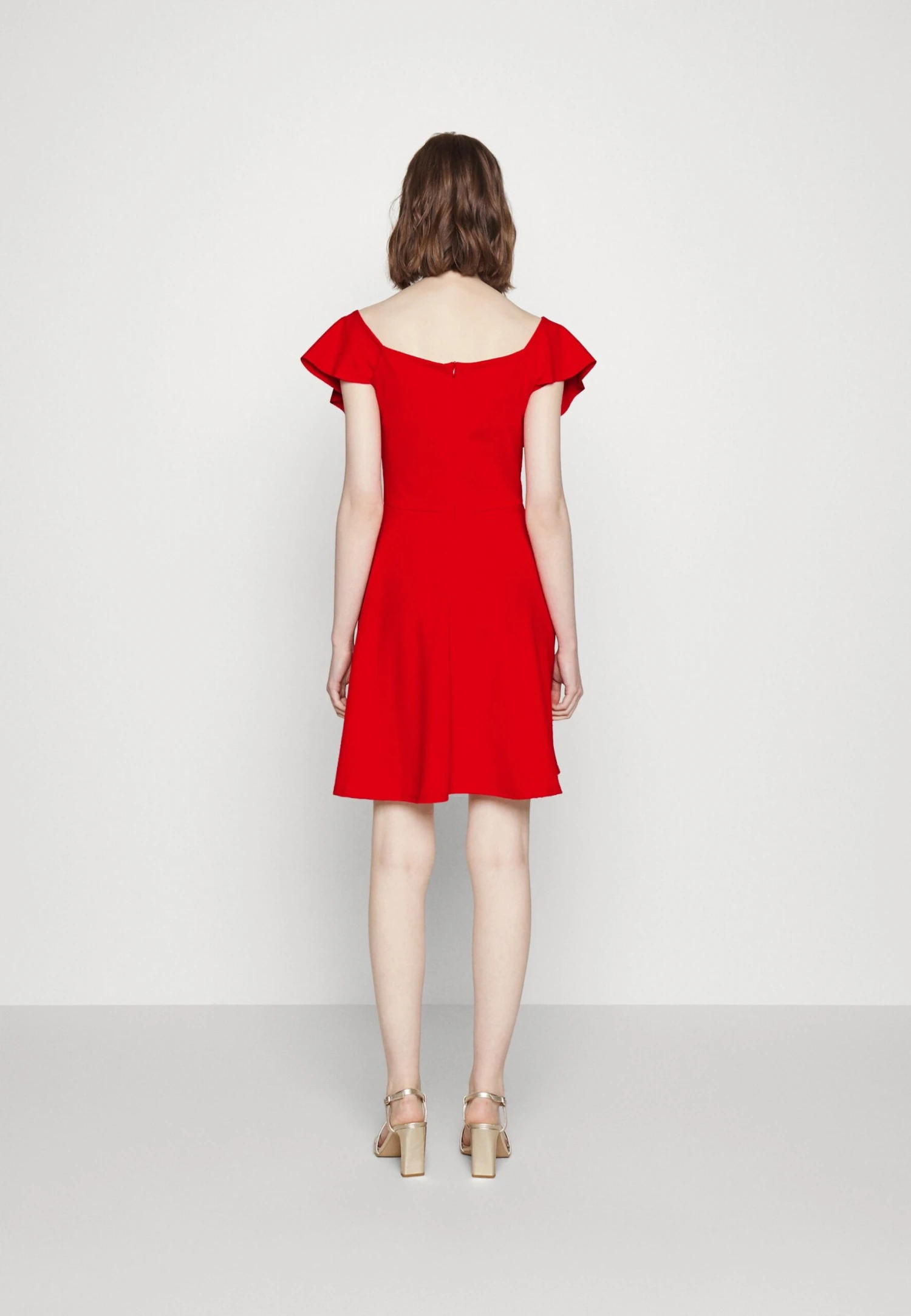 Wal G Stacey Skater Dress - Cocktail Dress / Party Dress - Red - Image 3