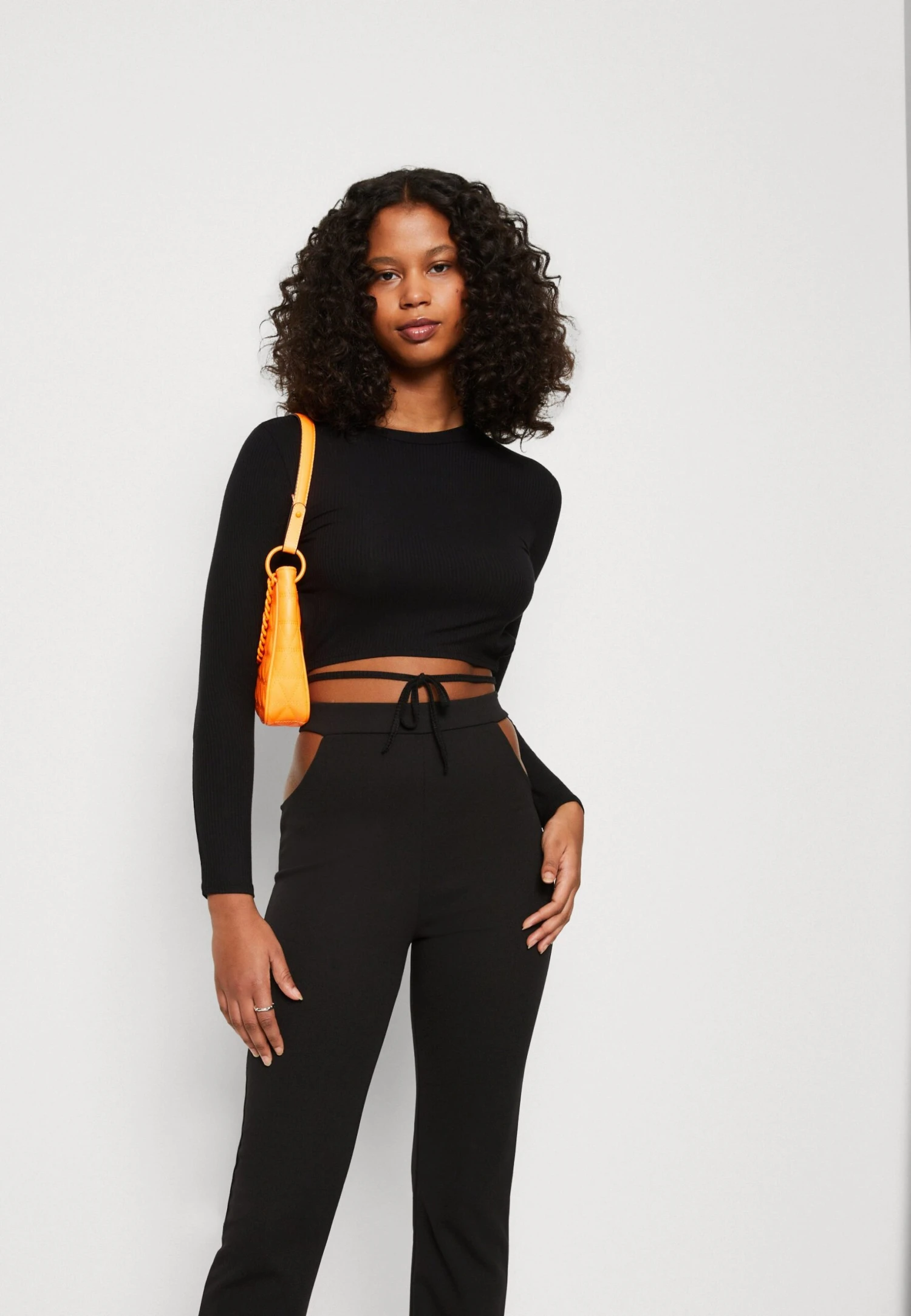 Wal G X Joey Back Detail - Long Sleeved Top - Black - Image 4