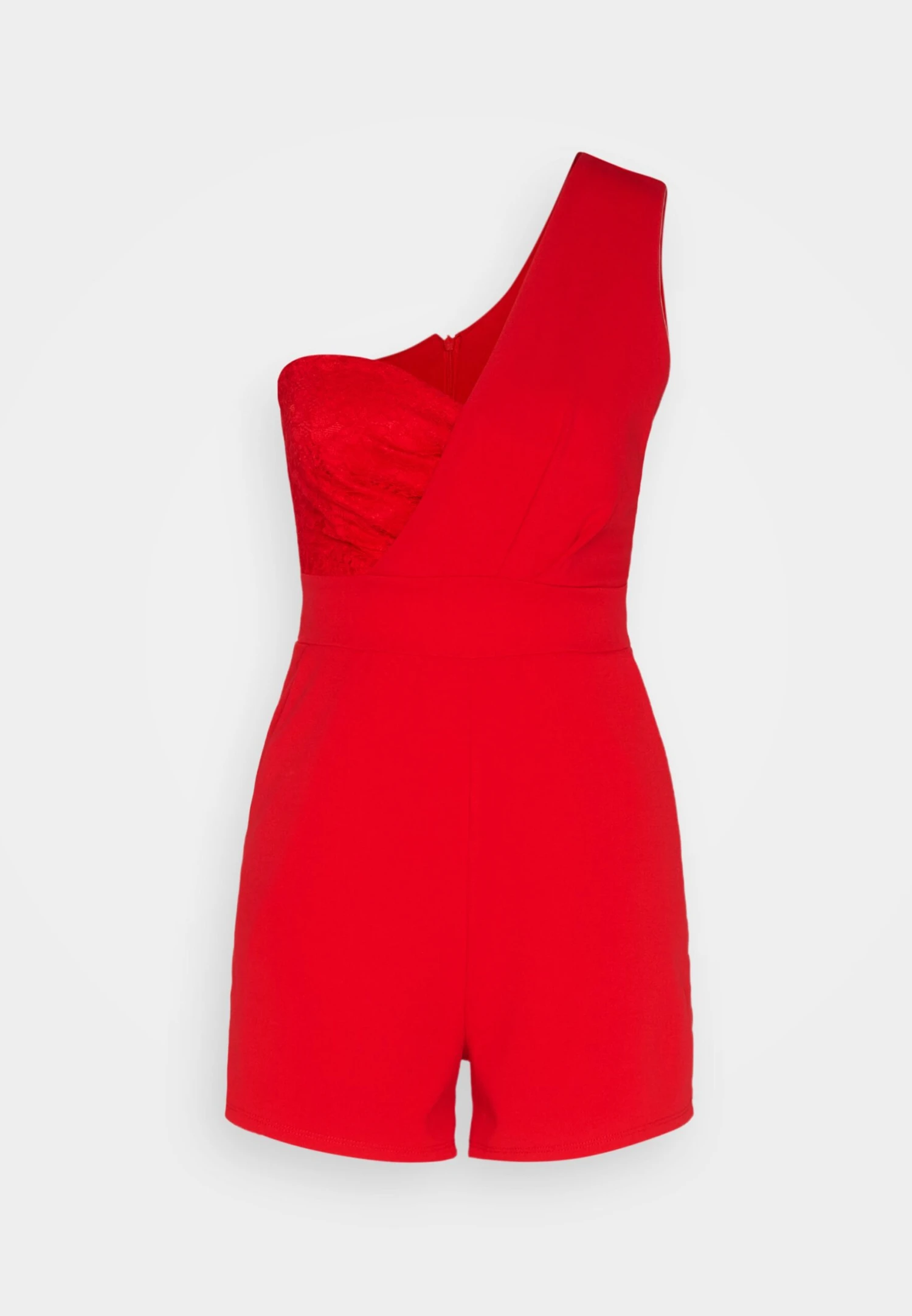 Wal G Lula One Shoulder - Jumpsuit - Red - Image 5