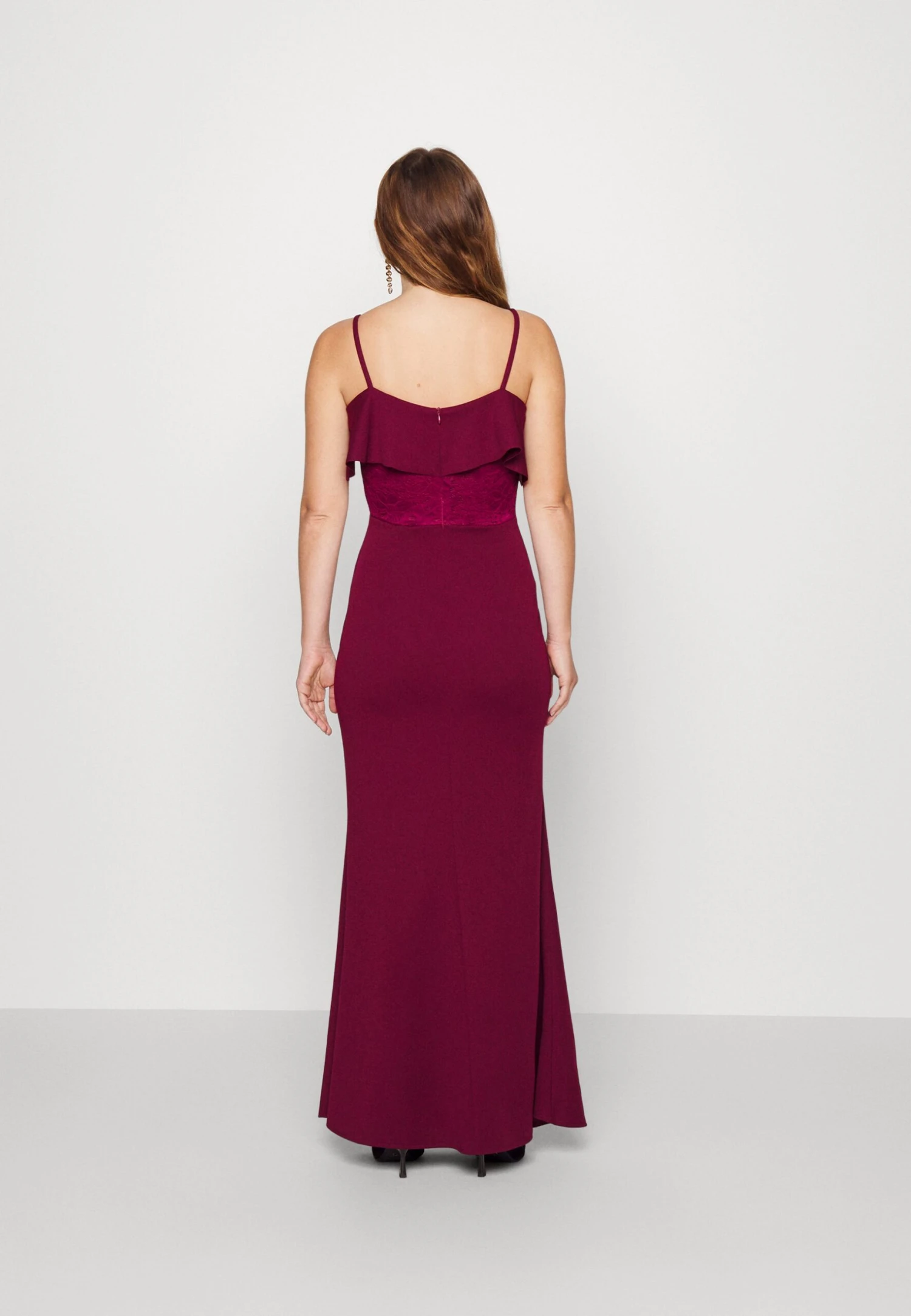 Mita Ruffle Maxi - Occasion Wear - Wine - Image 3
