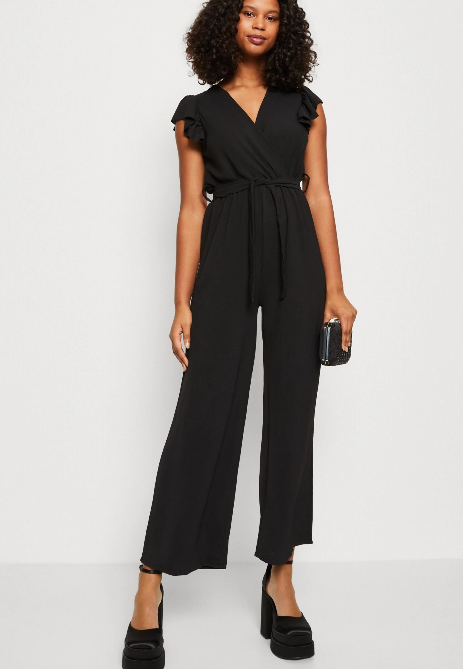 Wal G Fazza Ruffle- Jumpsuit - Black - Image 4
