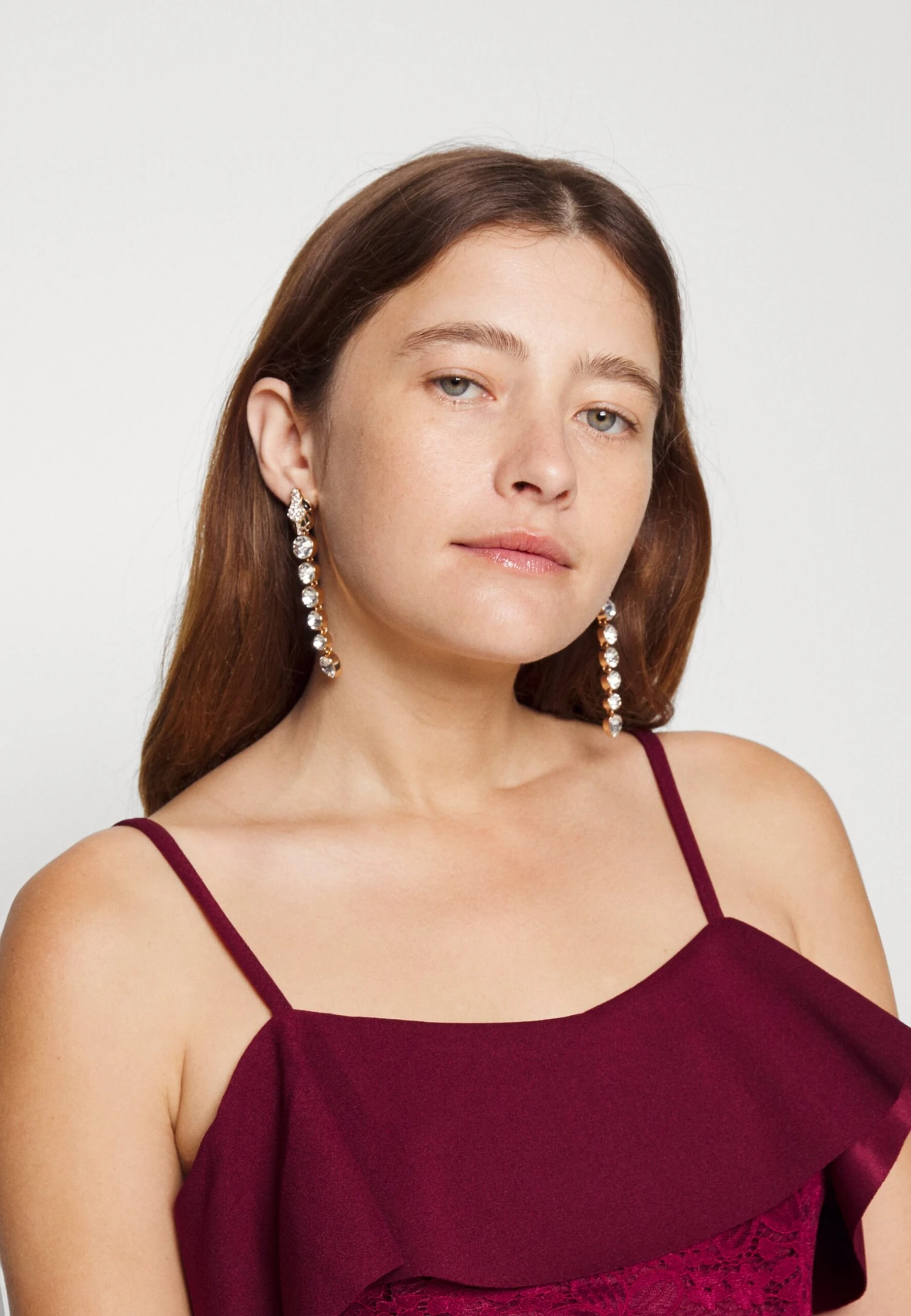 Mita Ruffle Maxi - Occasion Wear - Wine - Image 5