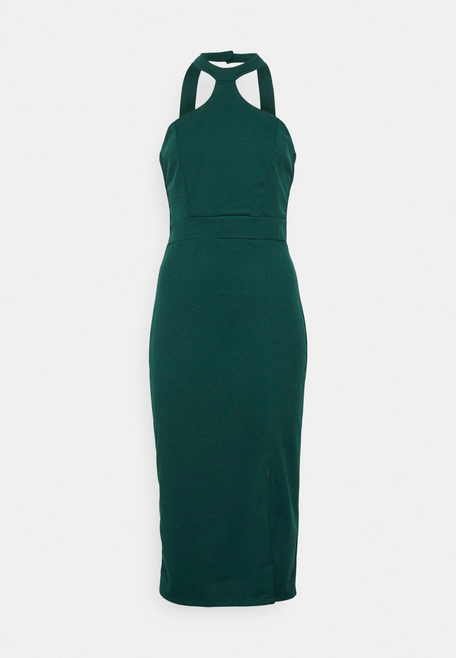Lexi Curve Midi - Cocktail Dress / Party Dress - Forest Green - Image 5