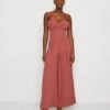 Wal G Thea Wide Leg - Jumpsuit - Dark Mauve Pink