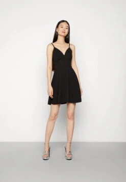 Wal G Jina Skater Dress - Jersey Dress - Black