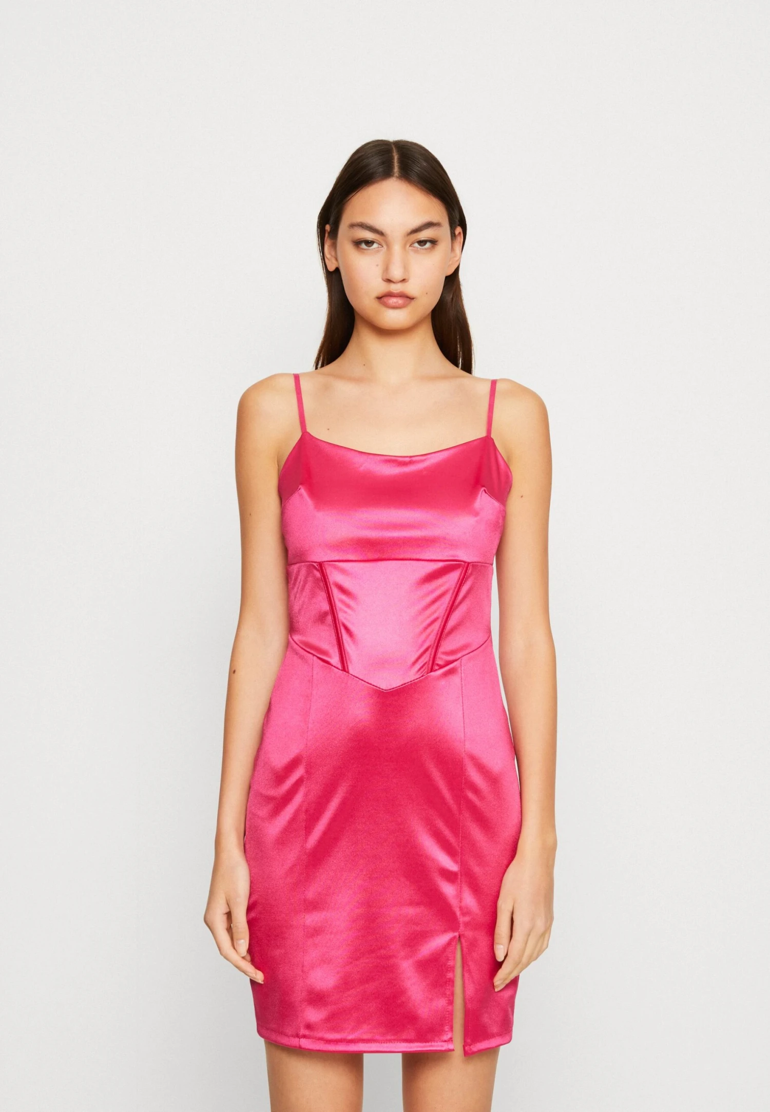 Wal G Caleb Corset Mini - Cocktail Dress / Party Dress - Fuchsia