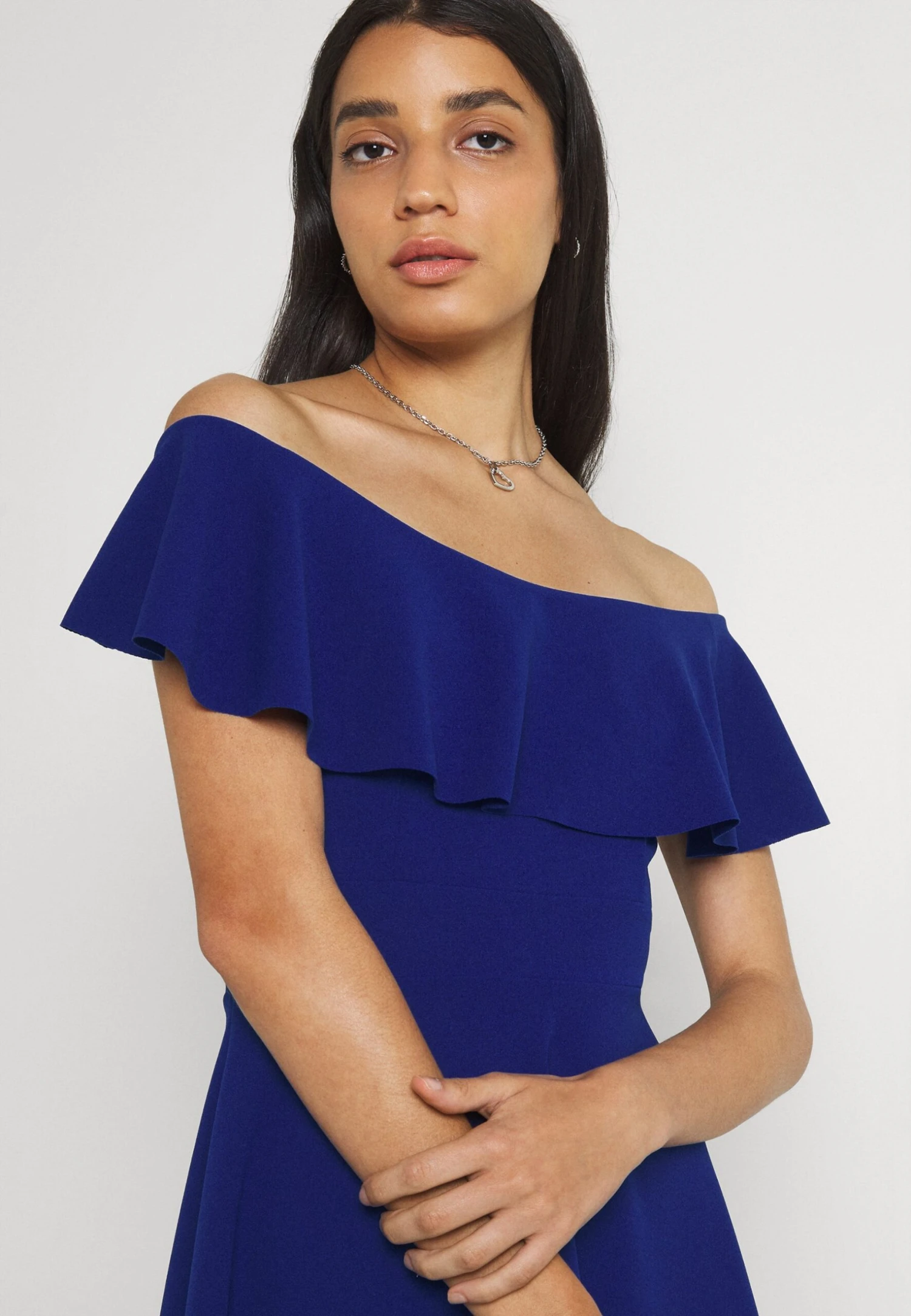 Wal G Stacey Skater Dress - Cocktail Dress / Party Dress - Electric Blue - Image 4