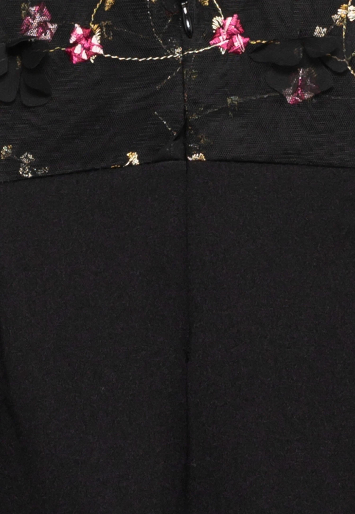 Isabelle Embroidered Midi - Cocktail Dress / Party Dress - Black - Image 3