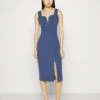 Wal G Cruise Midi Dress - Shift Dress - Denim Blue