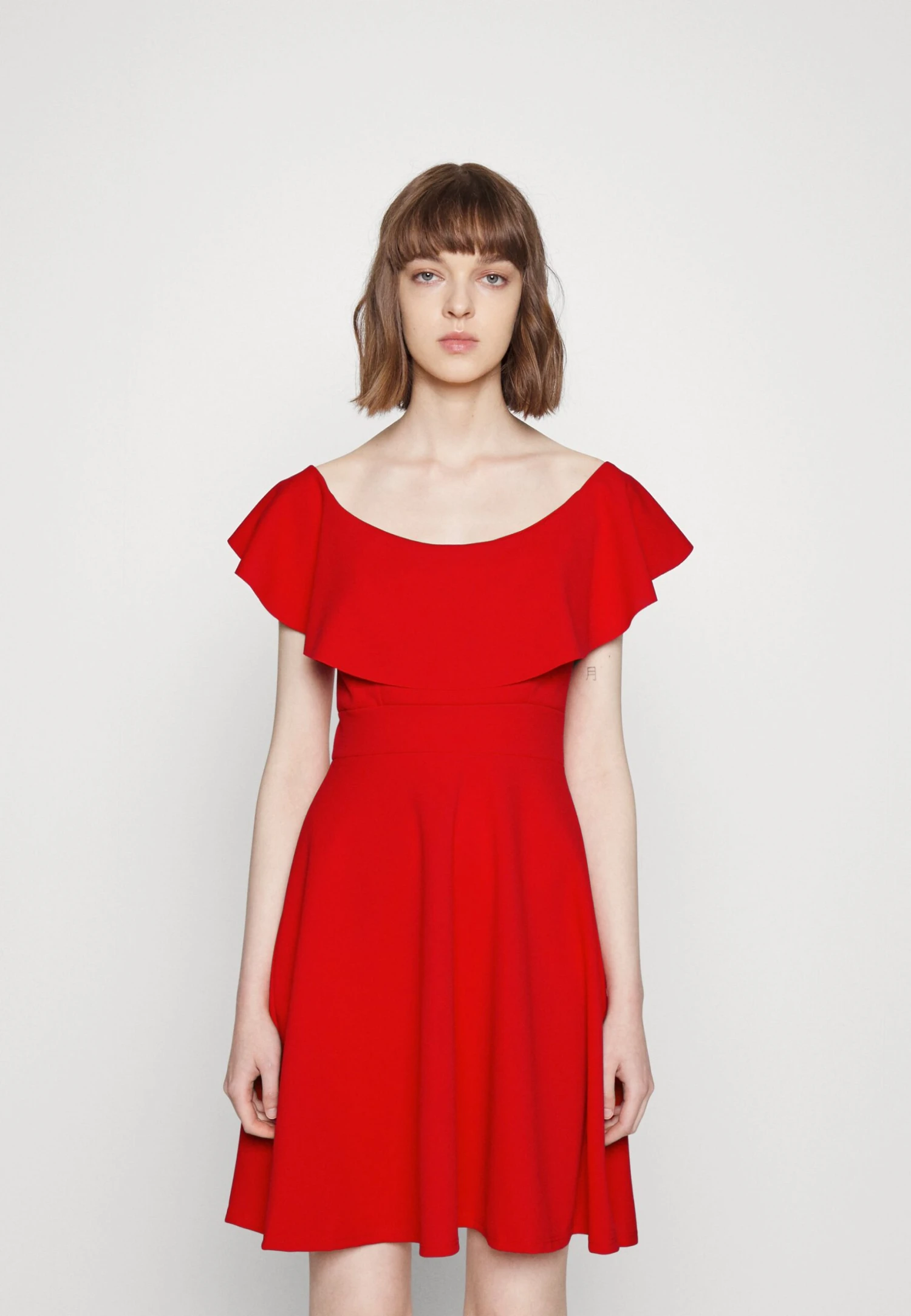 Wal G Stacey Skater Dress - Cocktail Dress / Party Dress - Red
