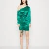 Wal G Party Maggie Gathered Mini - Cocktail Dress / Party Dress - Leaf Green