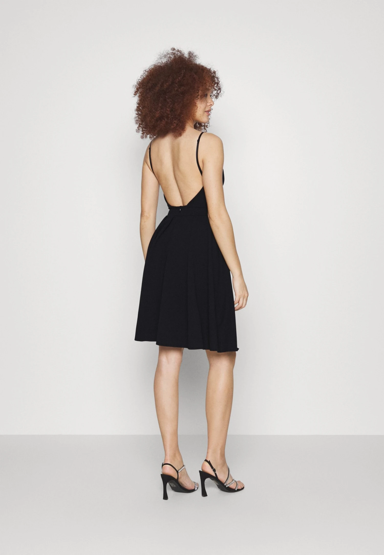 Wal G Saika Skater Dress - Jersey Dress - Black - Image 3
