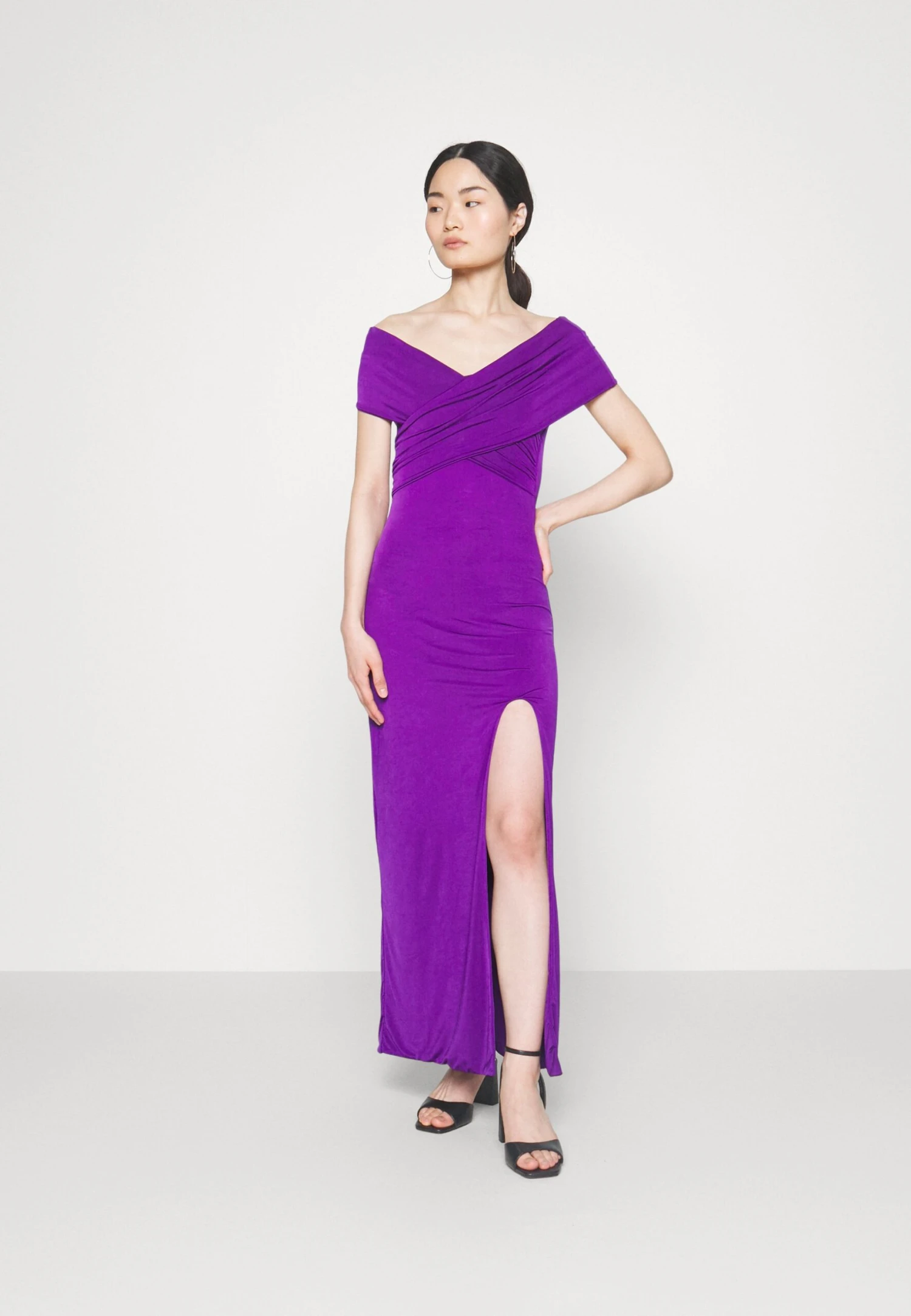 Wedding Odette Off Shoulder Maxi - Occasion Wear - Purple - Image 2