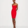 Wal G Valentines Valentina Bodycon Mini - Jersey Dress - Red