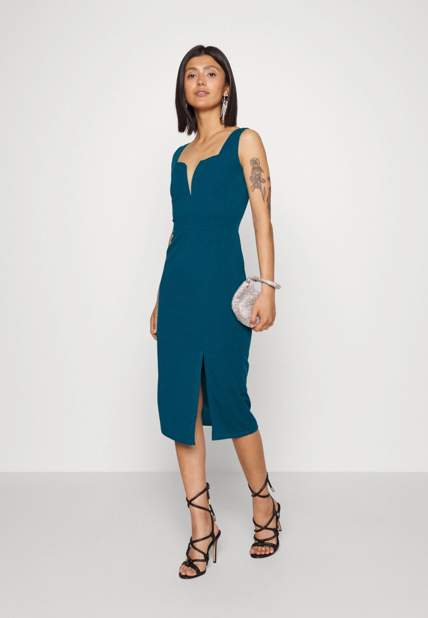Wal G Cruise Midi Dress - Shift Dress - Dark Teal Blue - Image 2