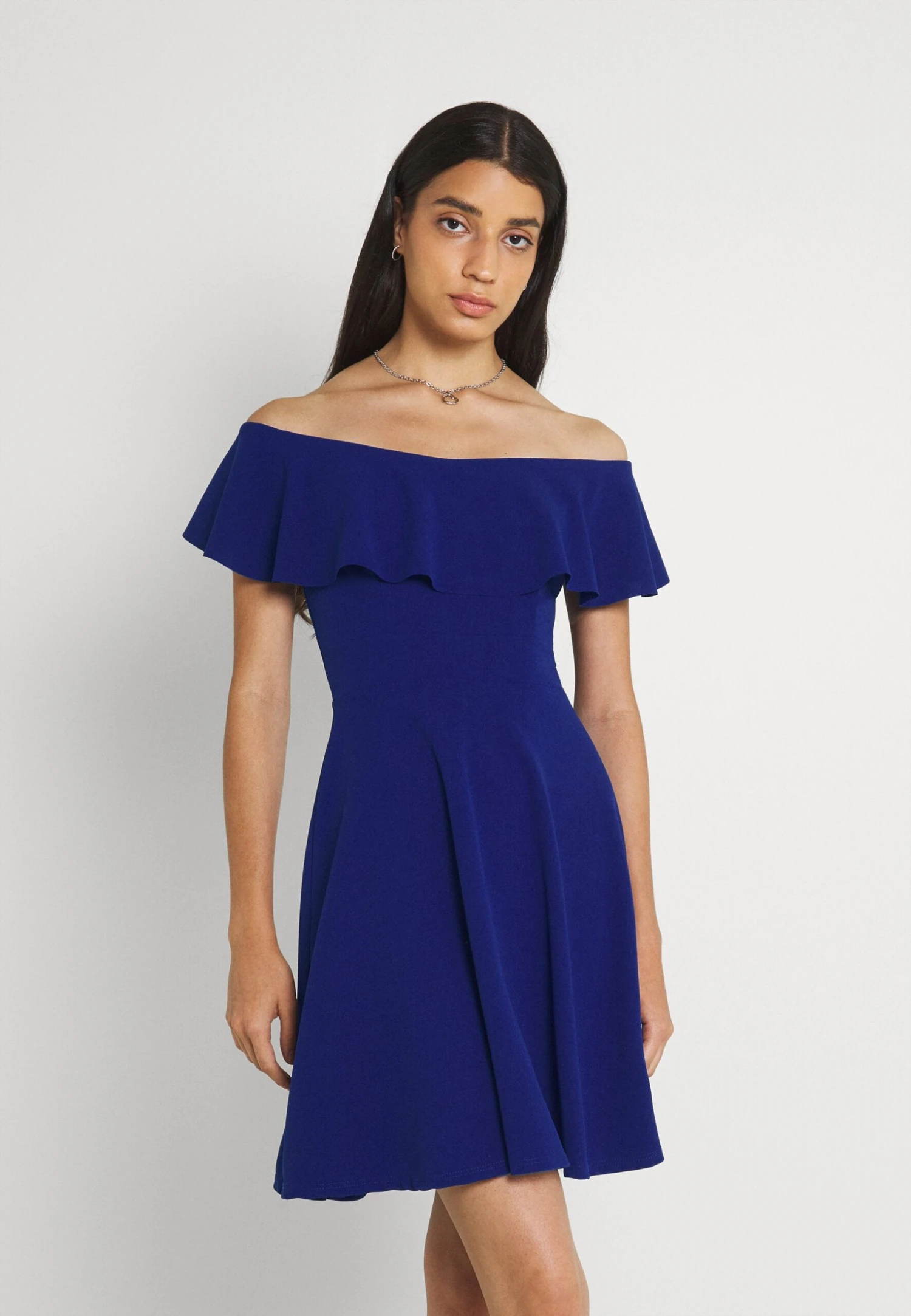 Wal G Stacey Skater Dress - Cocktail Dress / Party Dress - Electric Blue