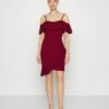 Revra Strappy Frill Skater - Jersey Dress - Berry Wine