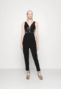 Contrast Plunge - Jumpsuit