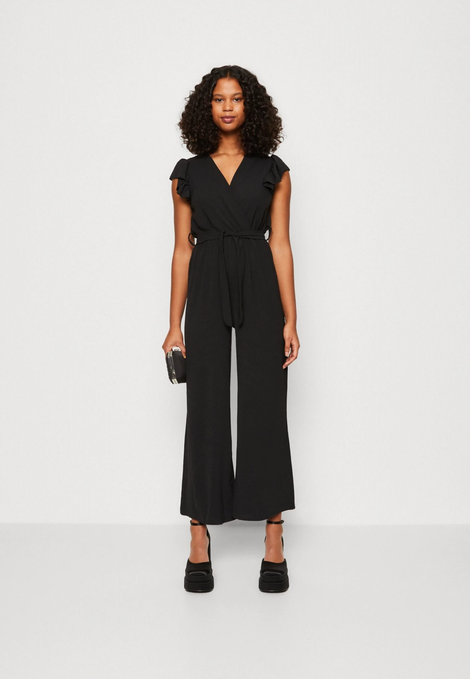 Wal G Fazza Ruffle- Jumpsuit - Black - Image 2