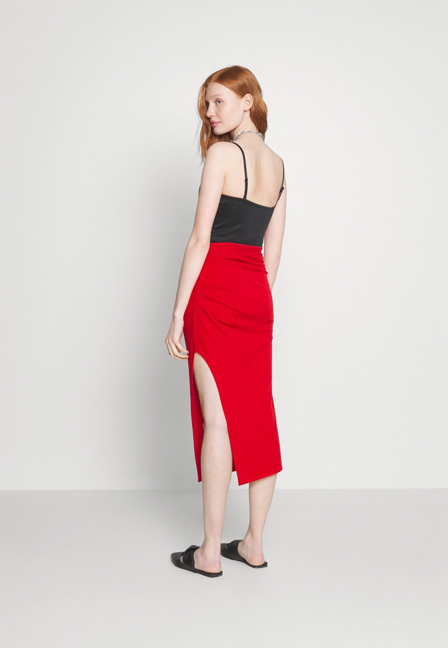 Wal G Reilly Rouched Midi Skirt - Pencil Skirt - Image 3