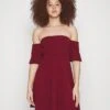 Wal G Renvi Off Shoulder Skater - Cocktail Dress / Party Dress - Berry Wine