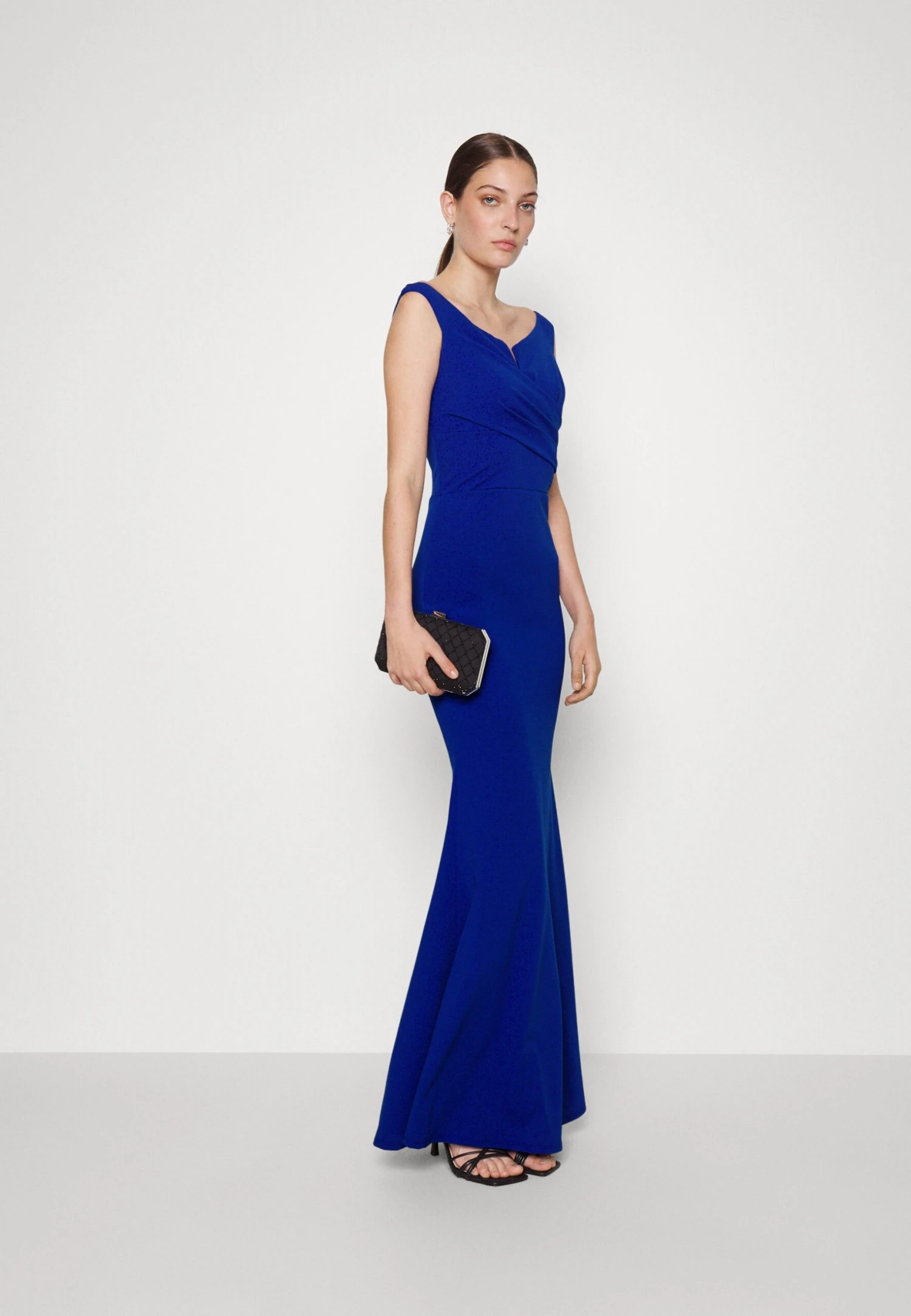 Kai Off The Shoulder Dress - Occasion Wear - Electric Blue - Image 2