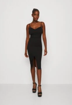 Wal G Tiza Midi - Jersey Dress - Black