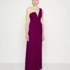 Fleur One Shoulder- Jumpsuit - Plum