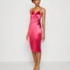 Wal G Saira Midi - Shift Dress - Fuchsia