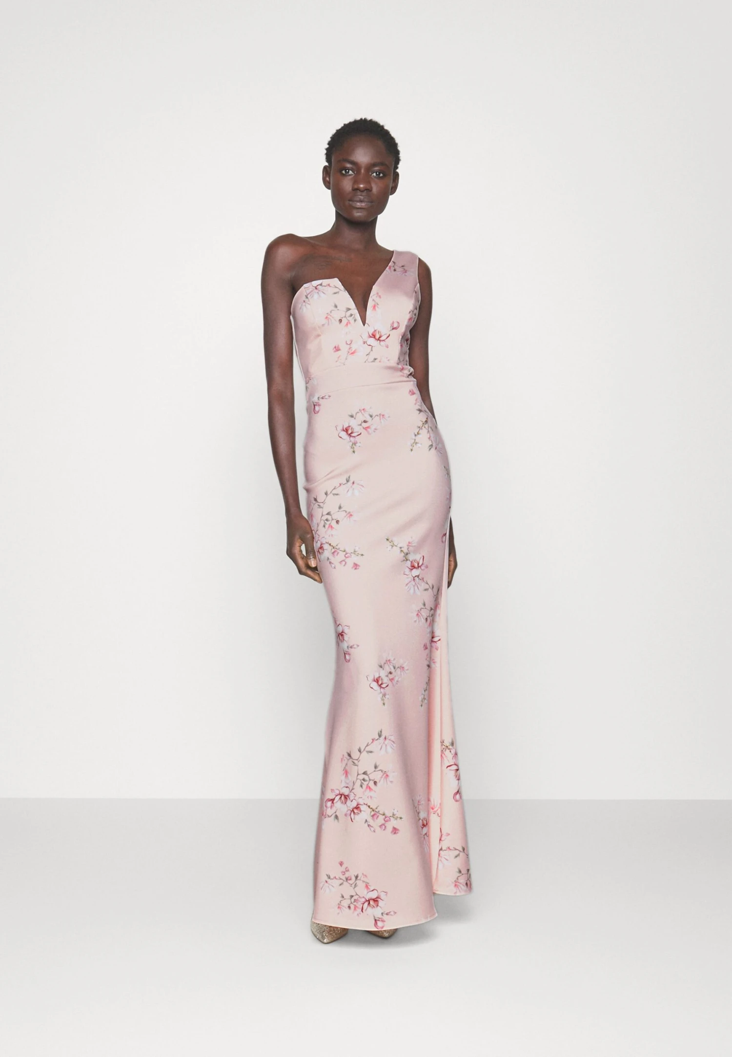 Wedding Gigi One Shoulder Print - Occasion Wear - Peach