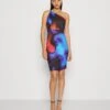 Wal G Vlera Strap Print Midi - Cocktail Dress / Party Dress