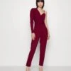 Wal G Ciaramin One Sleeve Jumpsuit - Jumpsuit - Berry Wine