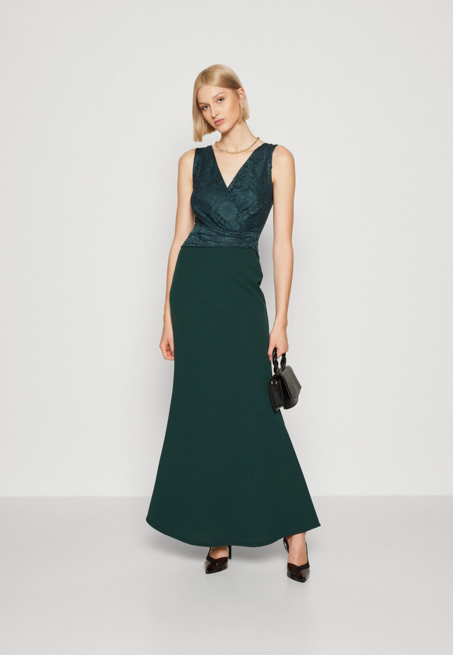 Wal G Bonnie Dress - Jersey Dress - Forest Green - Image 2