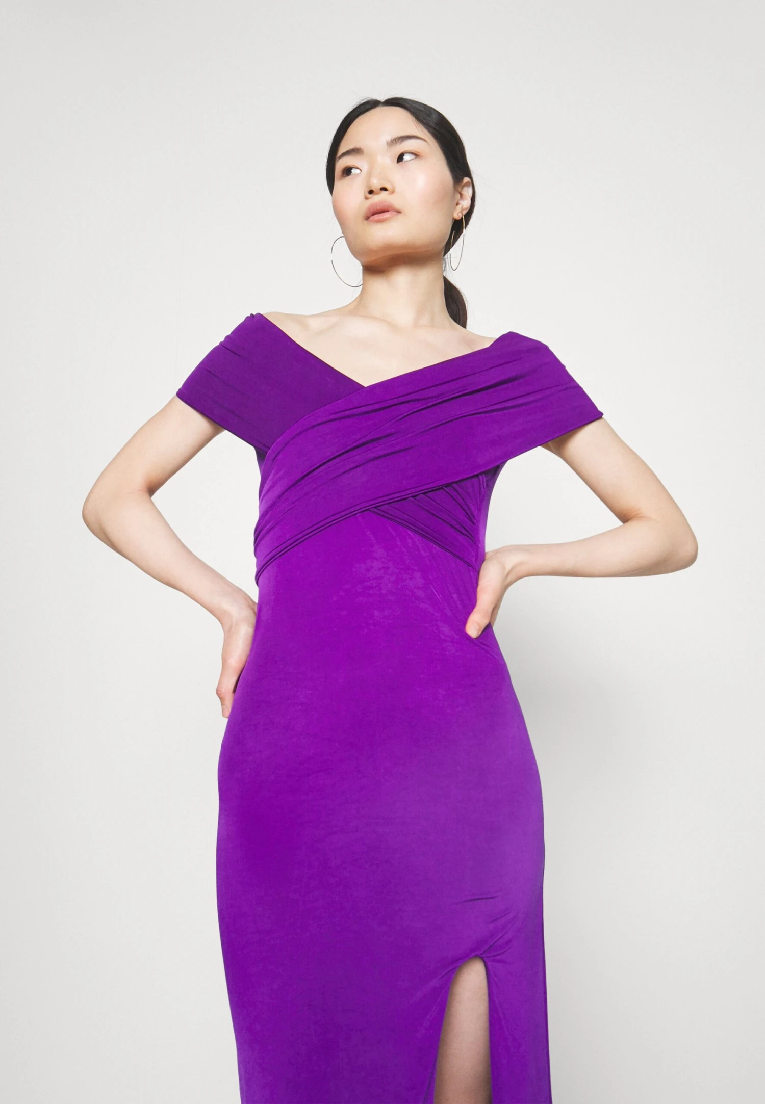 Wedding Odette Off Shoulder Maxi - Occasion Wear - Purple - Image 4