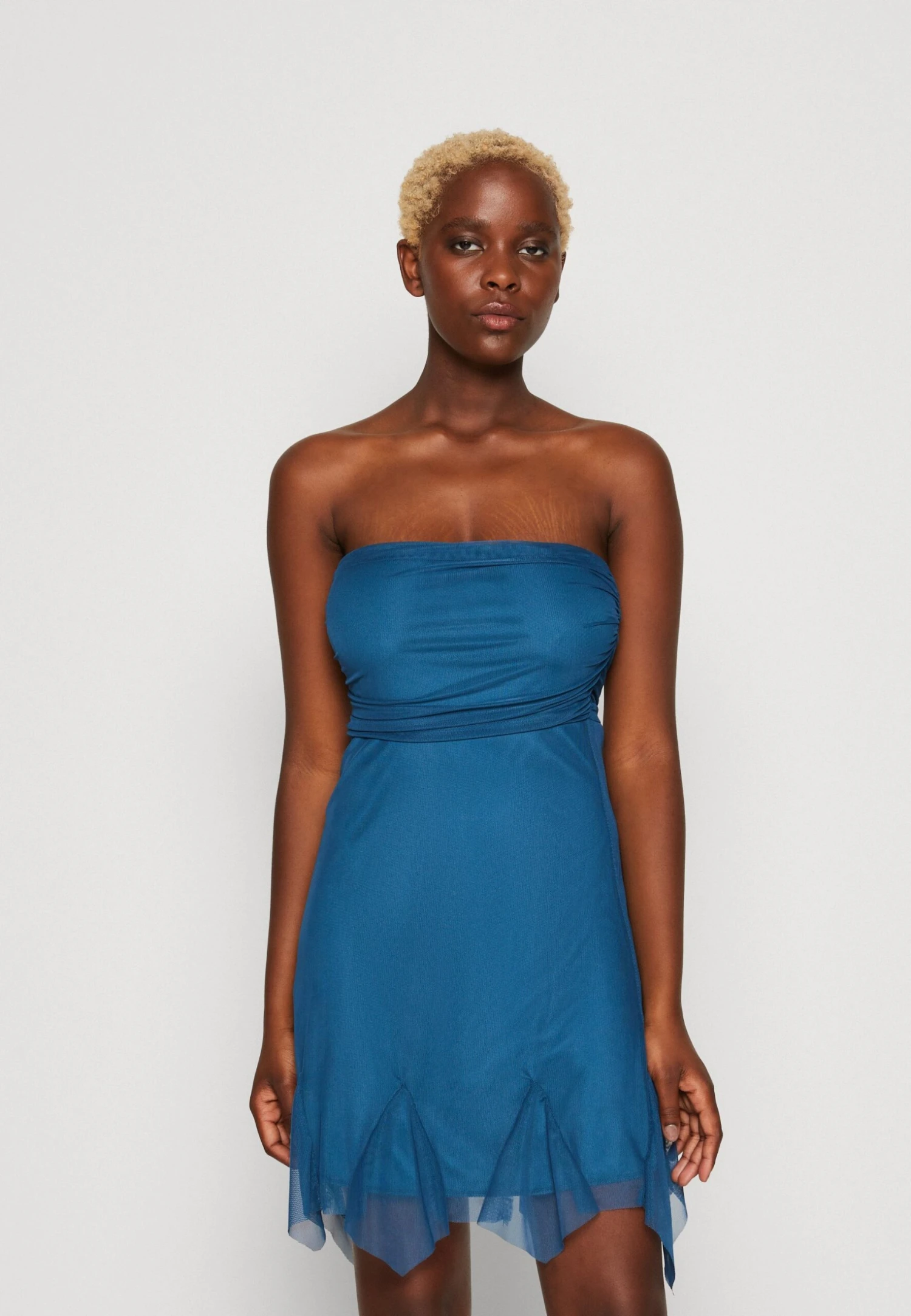 Wal G Dan Mini - Day Dress - Dark Teal Blue