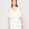 Wal G Cruise Collection Sanjila Ruffle Dress - Day Dress - White