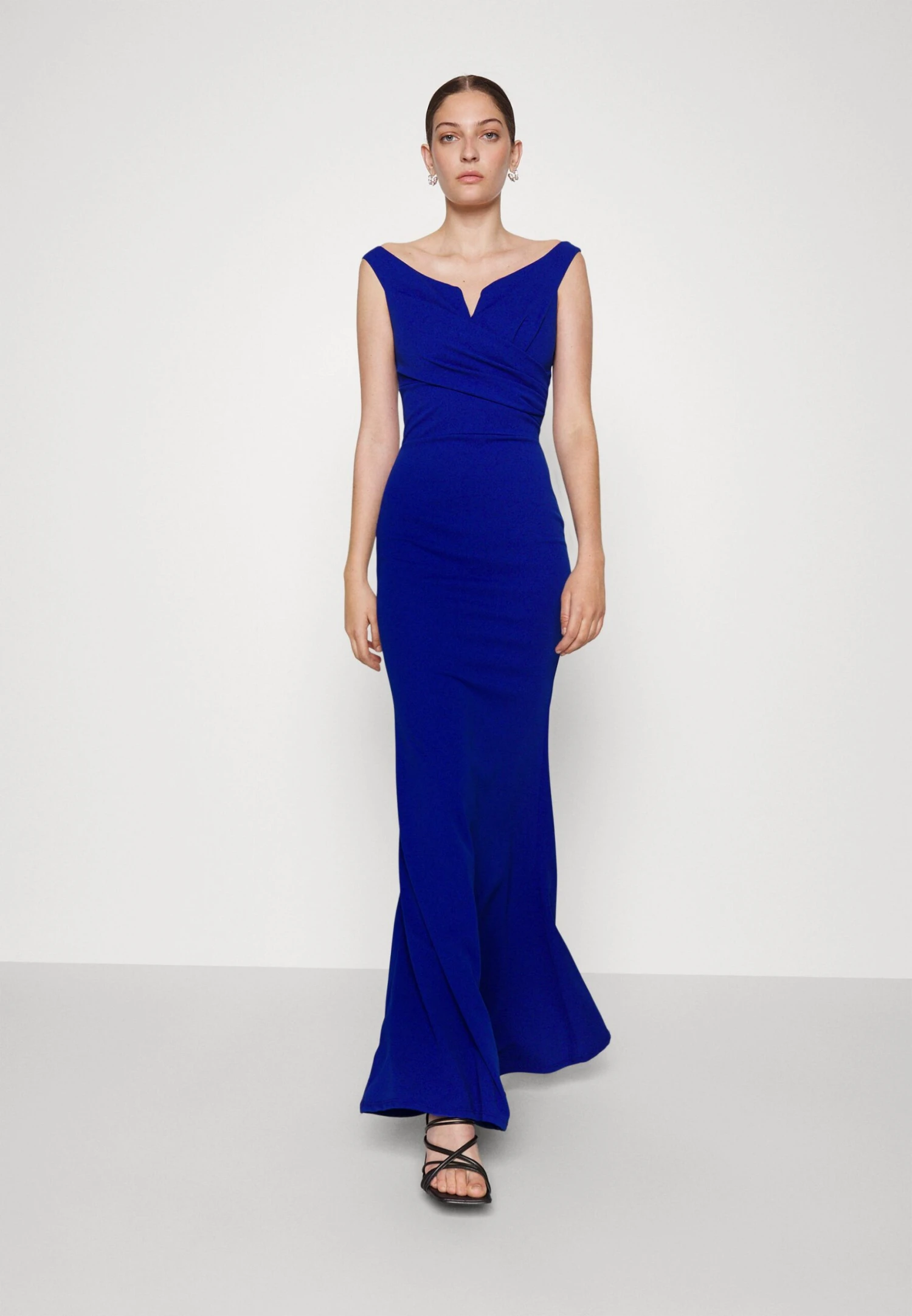Kai Off The Shoulder Dress - Occasion Wear - Electric Blue - Image 4