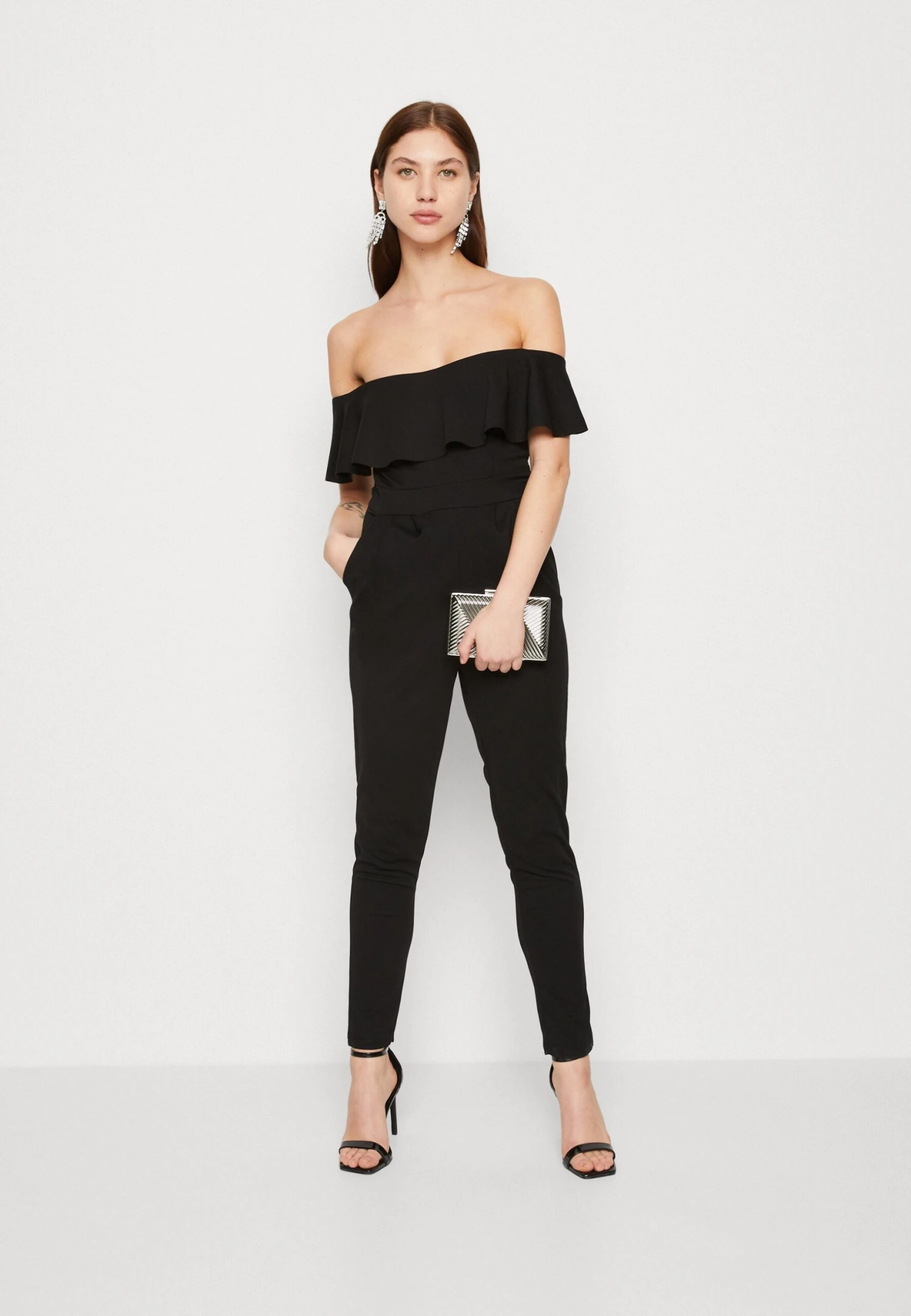 Wal G Christina Ruffle - Jumpsuit - Black - Image 2