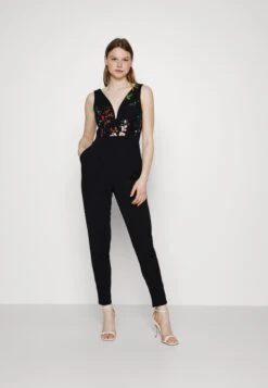 Wal G Print Contrast Plunge - Jumpsuit