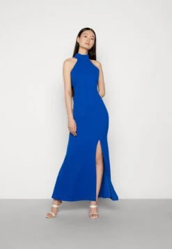 Wal G Halter Neck Maxi Dress - Occasion Wear - Electric Blue