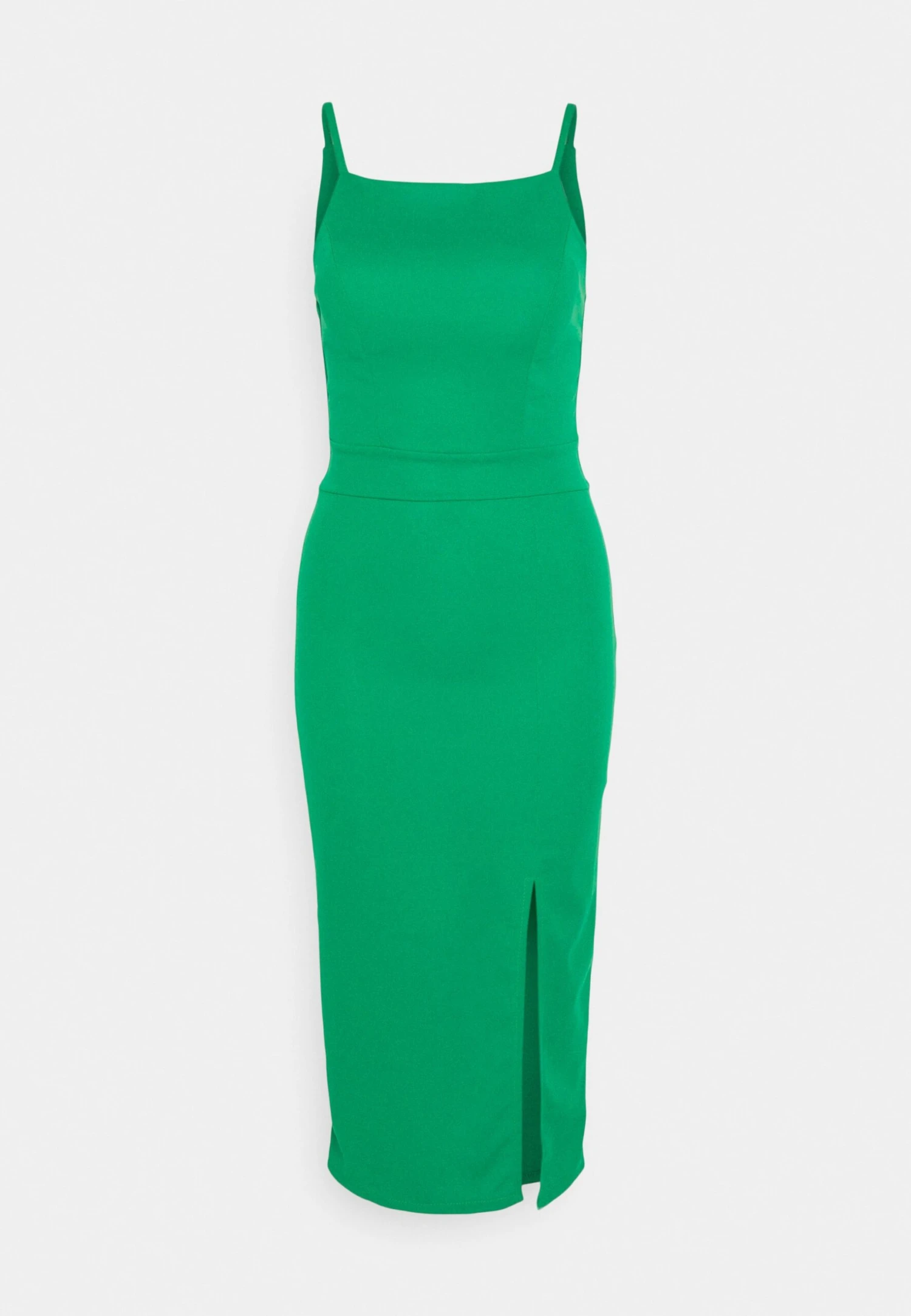 Janie Square Neck - Jersey Dress - Leaf Green - Image 4