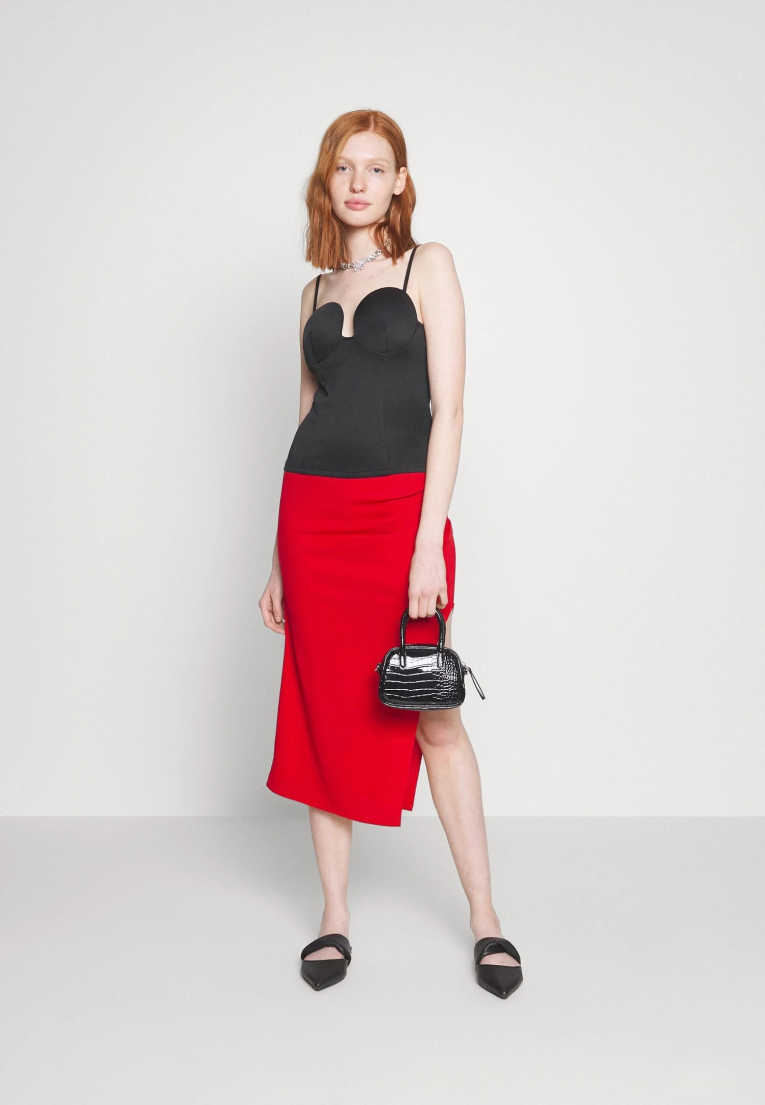 Wal G Reilly Rouched Midi Skirt - Pencil Skirt - Image 2