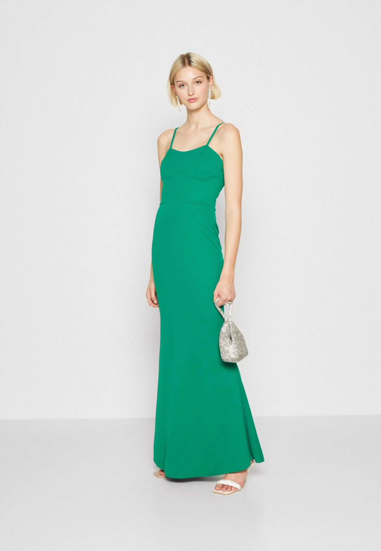 Wal G Danielle Corset - Jersey Dress - Leaf Green - Image 2