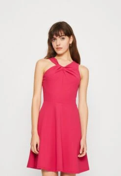 Wal G Zelda Skater Dress - Jersey Dress - Dark Fuchsia